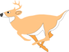 Leaping Deer Cartoon Clip Art